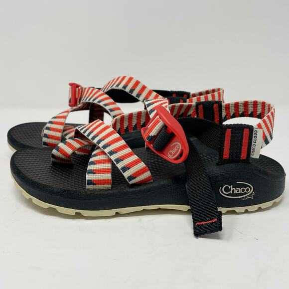 Chaco Sandals Z/Cloud 2 W5 Taper Grenadine Patriotic USA Red White Blue - Picture 1 of 10